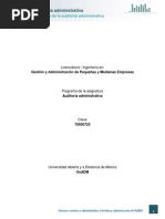 Unidad 2. Metodologia de La Auditoria Administrativa