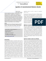 Preparation and Integration of Nanostructured Titanium Dioxide