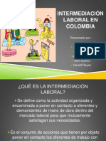 Intermediación Laboral en Colombia