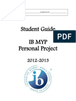 My P Personal Project Student Guide