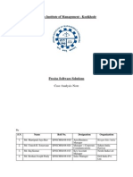 Precise Software Solution - Analysis