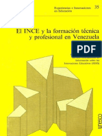 El Ince y La Formacion Tecnica en Venezuela-UNESCO