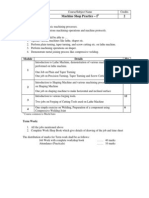 MEL307 Machine Shop Practice - I 2: Objectives