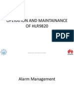 Operation and Maintainance of Hlr9820