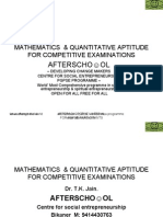 Mathematics & Quantitative Aptitude