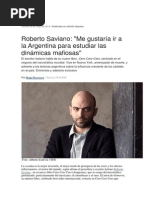 Hugo Beccacece. Entrevista A Roberto Saviano.