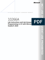 Lab Instructions and Lab Answer Key: Programming in C# With Microsoft® Visual Studio® 2010