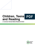 Common Sense Media - Children, Teens and Reading 2014