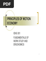 22 Principles of Motion Economy