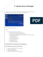 Centroid CNC Alarms Errors Messages
