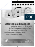 Estrategias Didácticas para Favorecer El Desarrollo de Habilidades Comunicativas (N.e.)