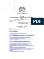 Petroleum Safety Measures Act 1984 Malaysia