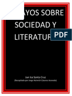 Ensayos Sobre Sociedad y Literatura Jun Isa Santa Cruz