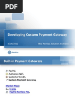 Developing Custom Payment Gateway