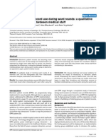 Electronic Patient Record Use During Ward Rounds: A Qualitative Study of Interaction Between Medical Staff