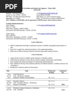 IOE 265 Probability and Statistics For Engineers - Winter 2004 Section 200