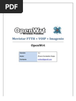 Movistar FTTH VOIP Imagenio OpenWrt