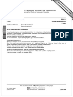 University of Cambridge International Examinations International General Certificate of Secondary Education