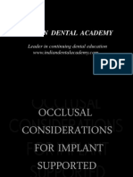 Occulasl Consideration For Implant Supported Prostehsi / Orthodontic Courses by Indian Dental Academy