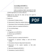 Transformer Tests According To IEC60076