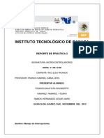 Reporte Practica 3 Manejo de Interrupciones