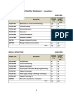 Detailed Curriculum Construction Technology