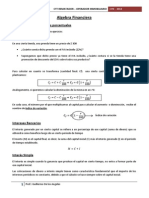 Algebra Financiera