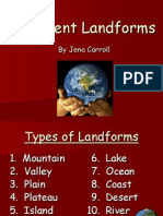 Different Landforms: by Jena Carroll