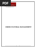 Cross Cultural Management