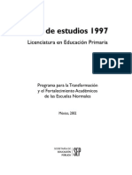 Plan de Estudios Primaria 1999