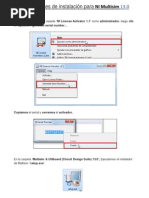 Instrucciones de Instalacion para Ni Multisim 13