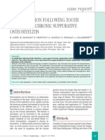 Complication Following Tooth Extraction Chronic Suppurative Osteomyelitis