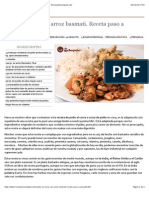 Pollo Al Curry Con Arroz Basmati. Receta Paso A Paso PDF