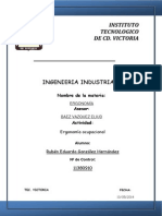 Ergonomia Ocupacional (Condiciones Fisicas)