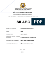 Silabo Estomatologia Rehabilitadora I 2012-1