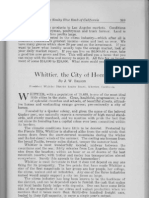 City Profile Whittier California 1924 by J.W. Balson President Whittier District Realty Board Whittier California