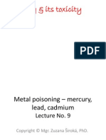 Mercury Lead Arsenic Cadmium Toxicity