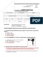 RESPUESTA PRUEBA DE DIAGNOSTICO 1° MEDIO (Educación Tecnologica)