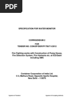 Specification For Fire Monitor