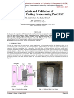 Analysis and Validation of Gravity Die Casting Process