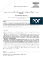 Three-Dimensional Welding Analysis Using An Adaptive Mesh Scheme