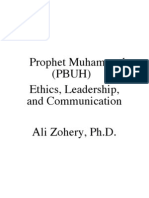 Prophet Muhammad (Pbuh) Ethics, Leadership and Communication 10202009