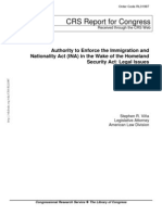 CRS - Authority To Enforce The Immigration and Nationality Act: Legal Issues (July 13, 2003)