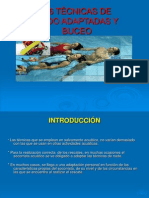 Salvamento Tema 6. Técnicas de Nado Adaptadas y Buceo