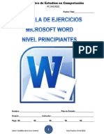 Cartilla de Ejercicios de Word PC MICROS