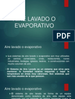 Aire Lavado o Evaporativo