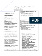 QSEN Simulation Template Post CABG Patient