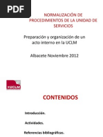 CURSO TEMA 4 Preparación y Organización Acto Interno de La UCLM