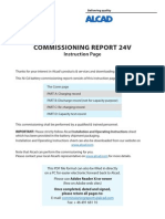 Commissioning Report Alcad 24V