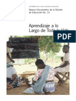 APRENDIZAJE A LO LARGO DE TODA LA VIDA: Un Nuevo Momento y Una Nueva Oportunidad para El Aprendizaje y La Educación Básica de Las Personas Adultas (AEBA) en El Sur